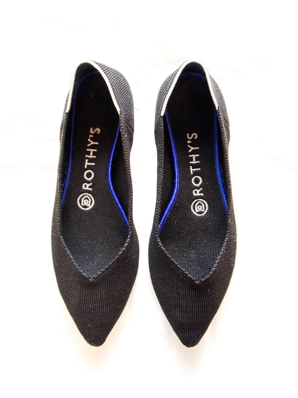 Rothy’s The Point II Pointed Toe Flats (Sz W6) Dark Gray